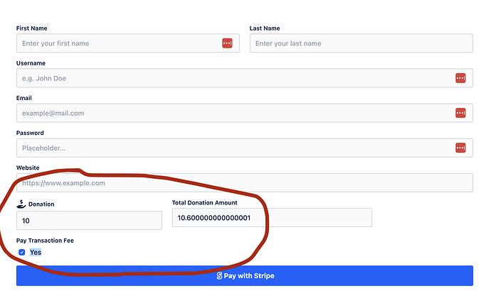 Pay Transaction Fees